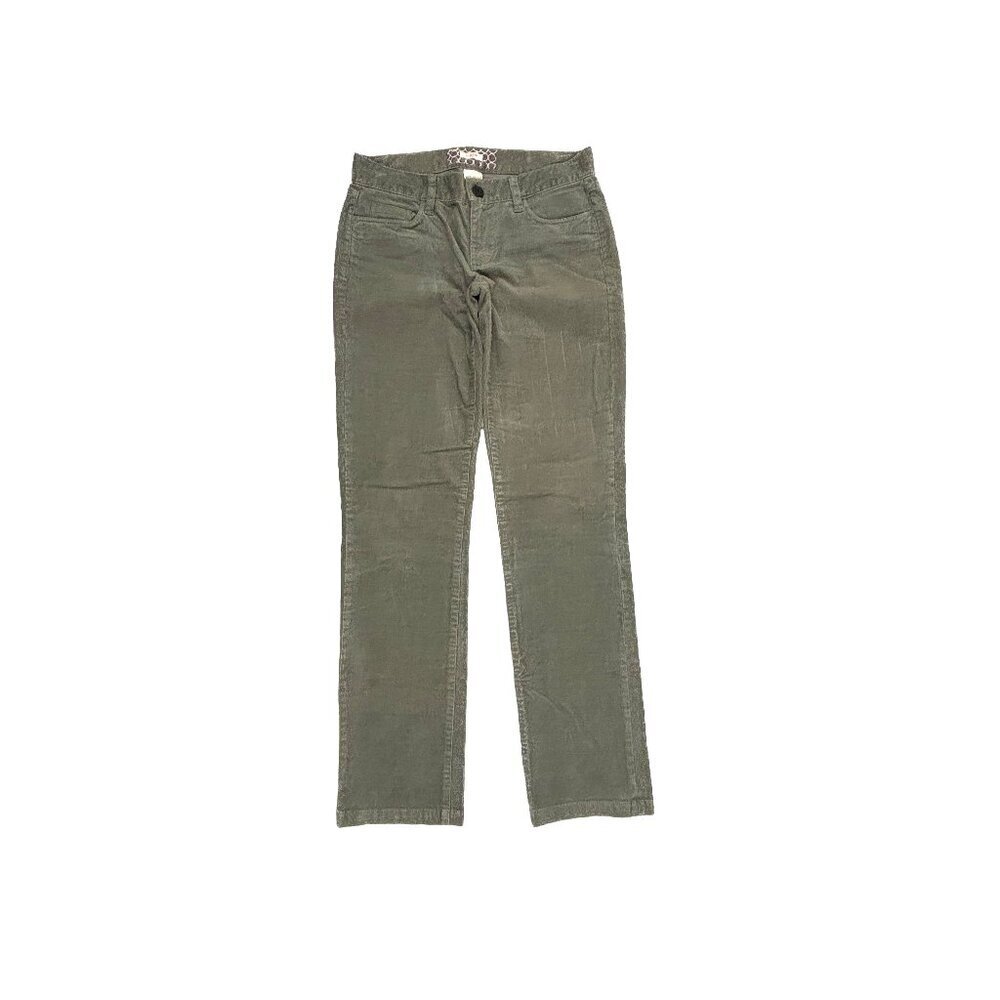 J. Crew Matchstick Straight Leg Women's‎ size 26P Gray Corduray Pants